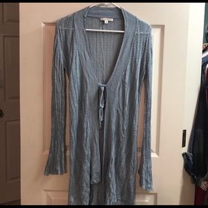 Cabi lightweight blue long sweater/ like new!